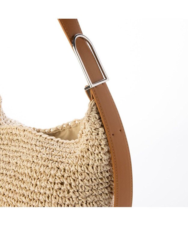 UNBILLION カシュカシュ cachecache / フリーハンドルクロッシェトートバッグ キャメル