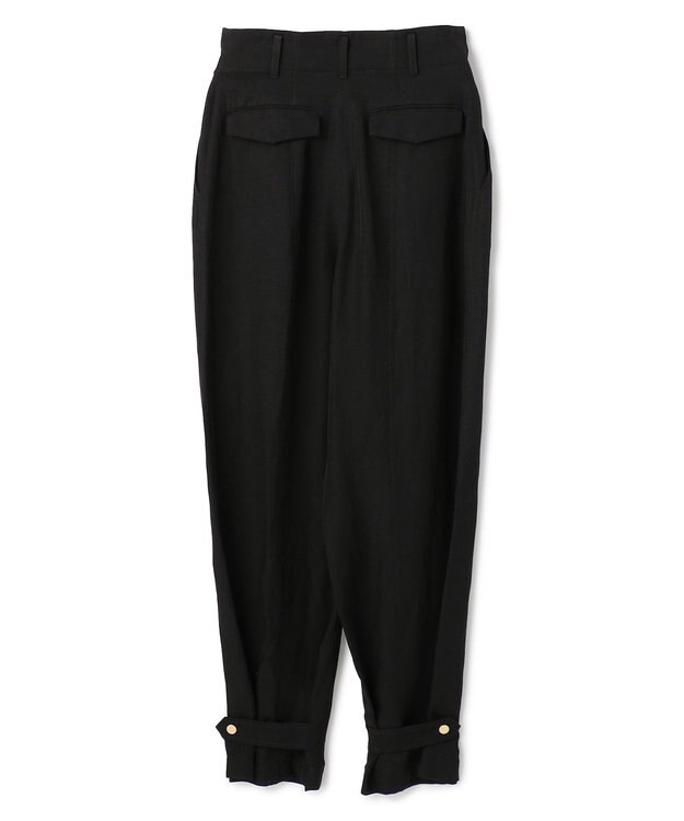 BEIGE， BERNARD / リネン混 ヘムタグ 2WAYパンツ Black