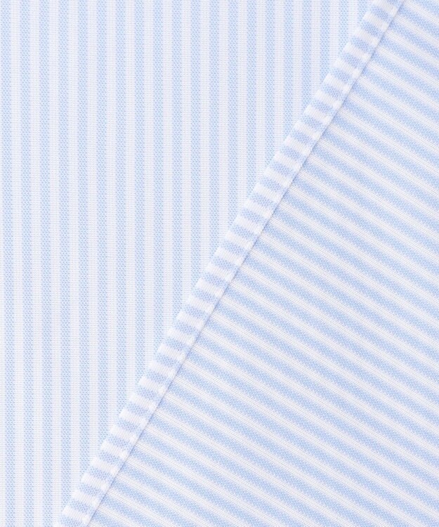 J.PRESS MEN 【接触冷感 / 吸水速乾 / UVカット / 高通気性】【SMART TECH】 ロンドンストライプ ジャージーシャツ サックスブルー系1