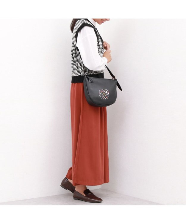 UNBILLION ペルケ perche / マルチスタッズワンショルダー ブラック