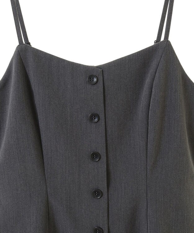 earth music&ecology ペプラムジレジャンドレ Gray