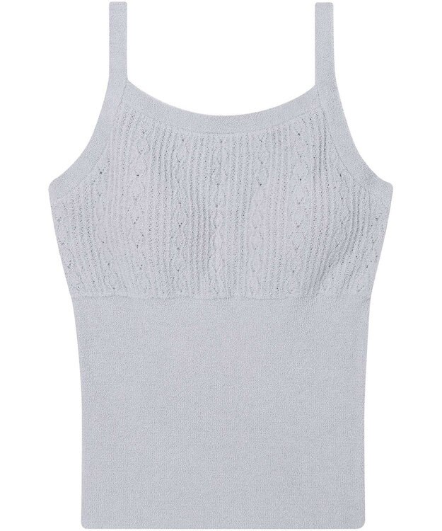 une nana cool とろみ素材がここちよいカップ付きキャミソール　moi room（モアルーム） グレー