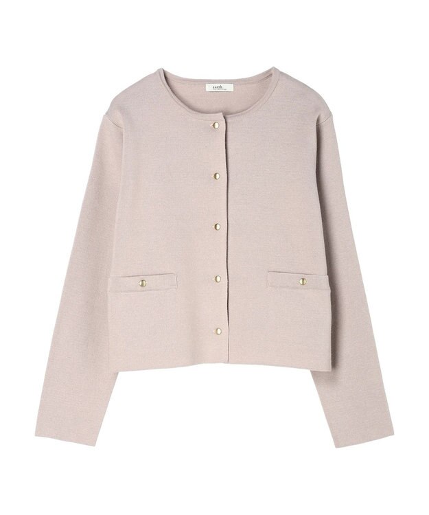 earth music&ecology スポンディッシュポケット付きカーディガン Beige