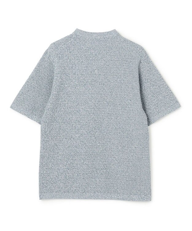 JOSEPH HOMME ドライコットンリンクス　半袖ニット サックスブルー系