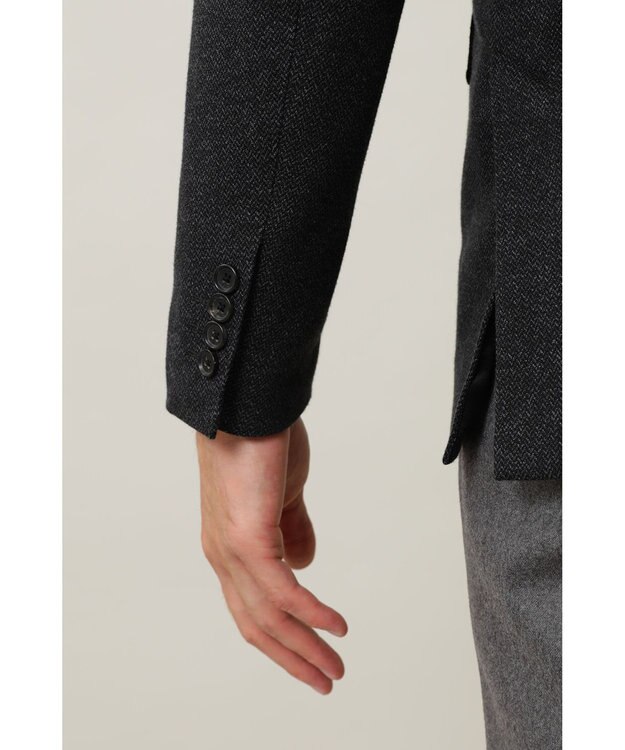 DAKS コットンウールジャケット グレー