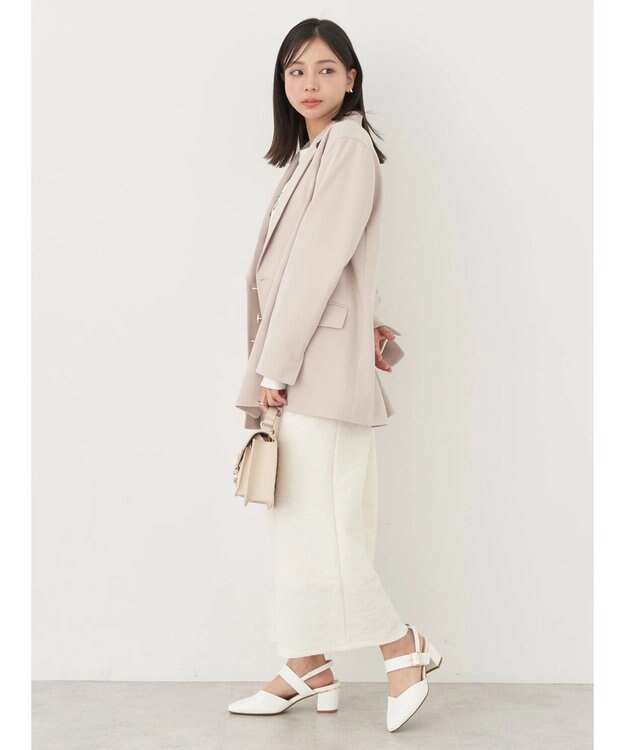 earth music&ecology ダブルテーラードジャケット Beige