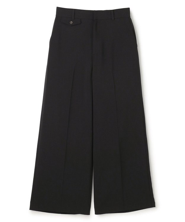 UNFILO L TENNEN TOUCH ワイドストレートパンツ ブラック