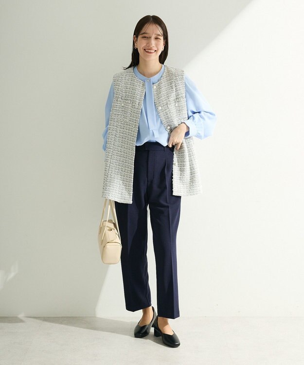 Green Parks Ｏ．きれいシルエットテーパードパンツ Navy