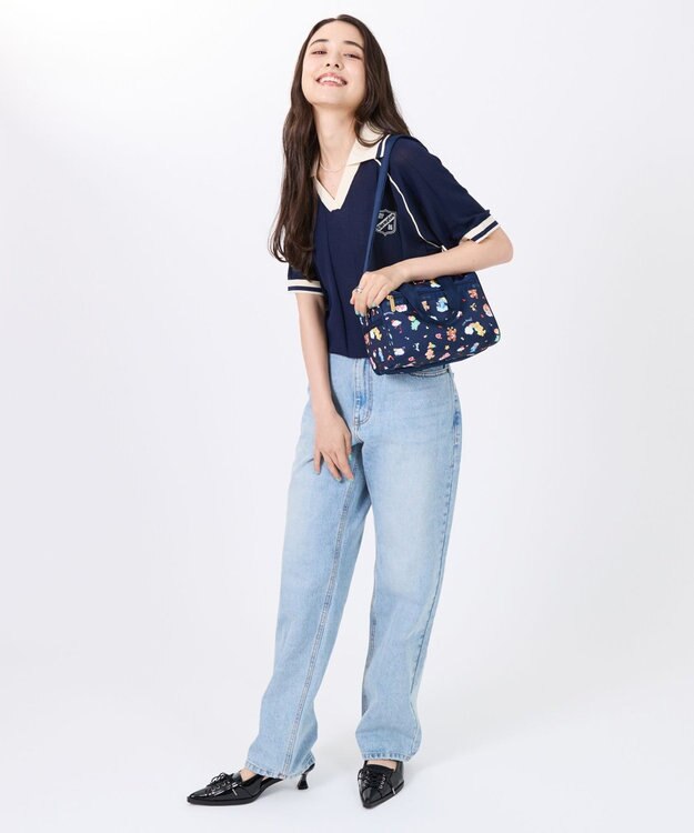 LeSportsac EVERYDAY SM SATCHEL/ケアベアドリームズネイビー ケアベアドリームズネイビー