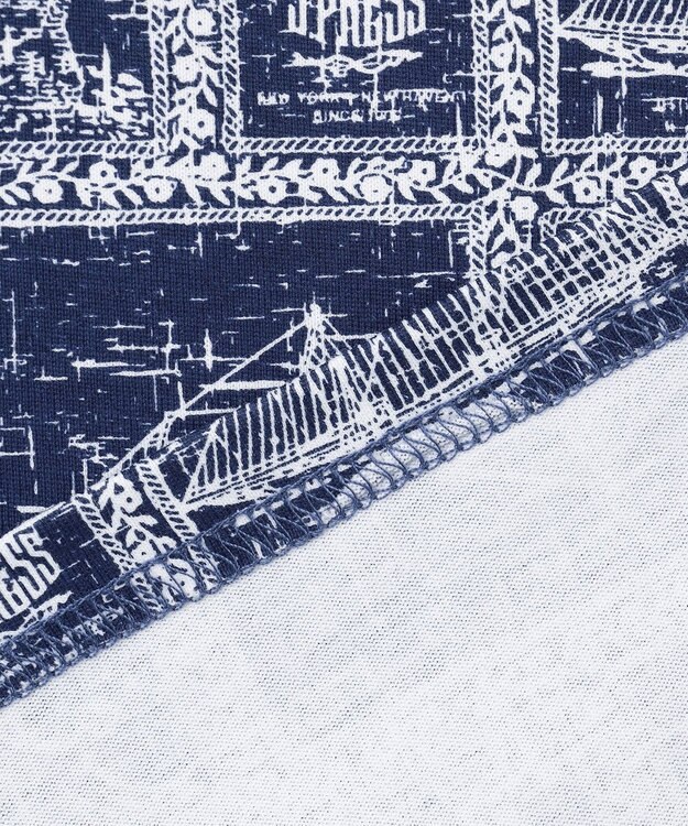 J.PRESS MEN Reyn spooner×J.PRESS 総柄クルーネック ポケットTシャツ ネイビー系5