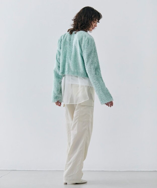 BEIGE， 【GISELe 4月号掲載】KOCHIA / ファージャカードクルーネックブラウス Sage