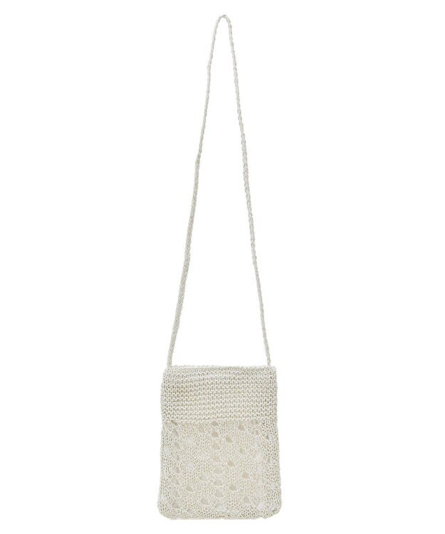 Green Parks ・ＱＵＯＮ　マクラメメタルミニショルダー Off White