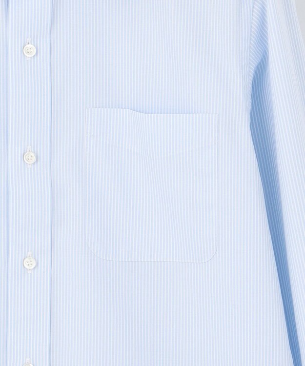 J.PRESS MEN 【Single Needle Tailoring / 形態安定】ベンガルストライプ シャツ/レギュラーカラー サックスブルー系1