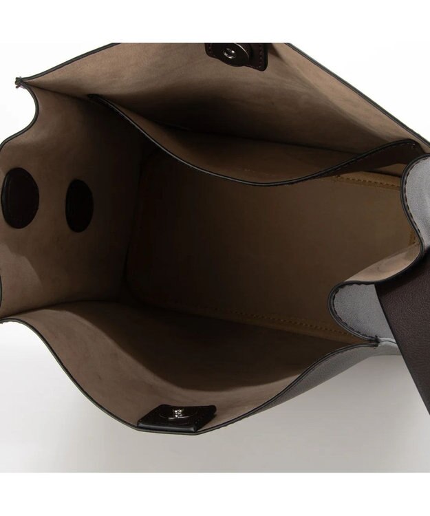 UNBILLION 【テレビ ドラマ着用アイテム】カシュカシュ cachecache / ヒネリハンドルインバッグセットトート チョコベージュ