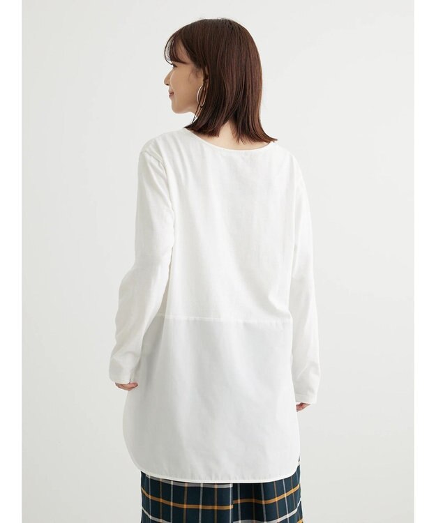 Green Parks 裾ドッキングホワイトインナー Off White