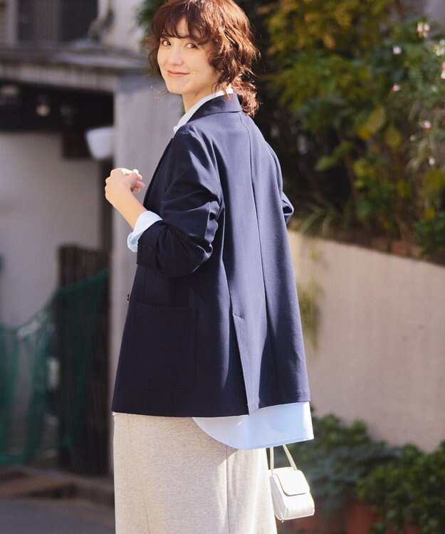 AMERICAN HOLIC イージーケアテーラードジャケット Navy