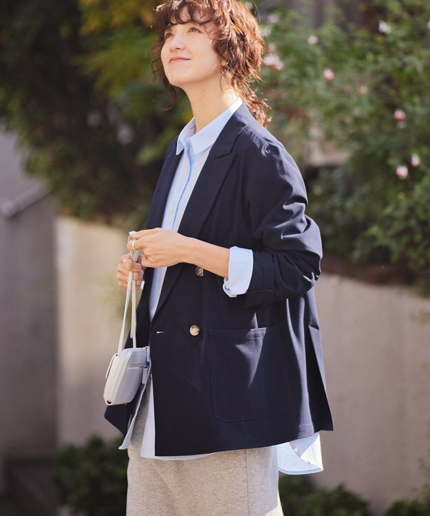 AMERICAN HOLIC イージーケアテーラードジャケット Navy