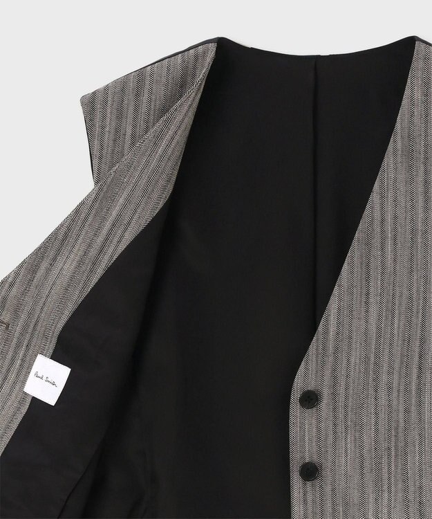 Paul Smith ドレープヘリンボーン ベスト グレー