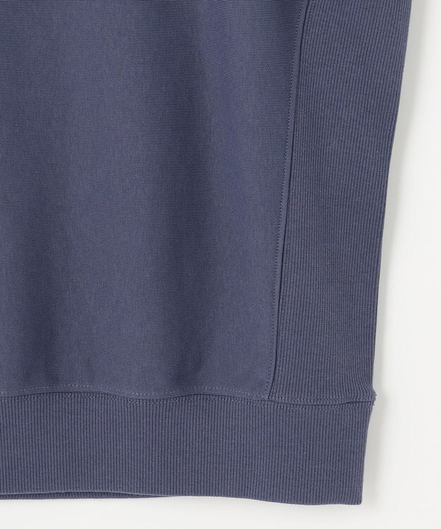 ANY 【洗濯機可】ミニ裏毛モックネックプルオーバー ブルー