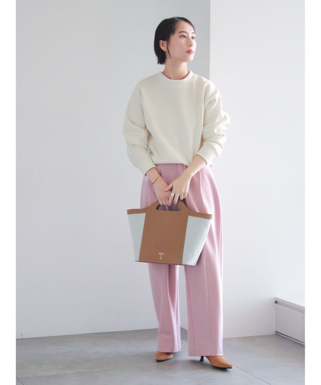 Te chichi ポンチハイウエストカーブパンツ《2026 spring catalog item》 ピンク