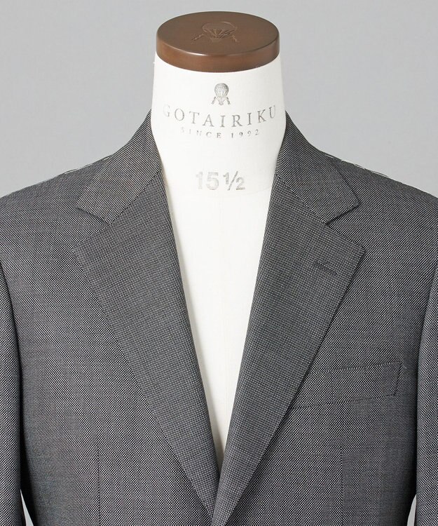 GOTAIRIKU 横に伸びる【TasmaniaWool/タマニアウール】ストレッチ スーツ（グレー） ライトグレー系8