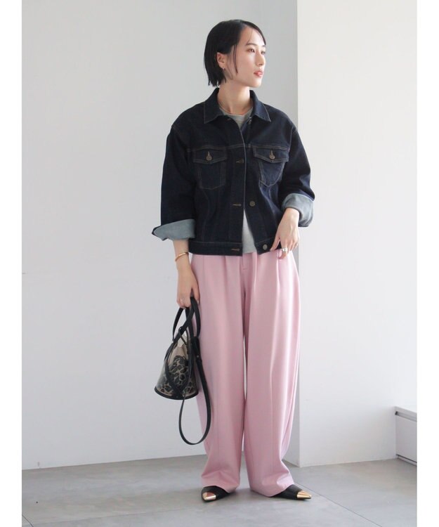 Te chichi ポンチハイウエストカーブパンツ《2026 spring catalog item》 ピンク