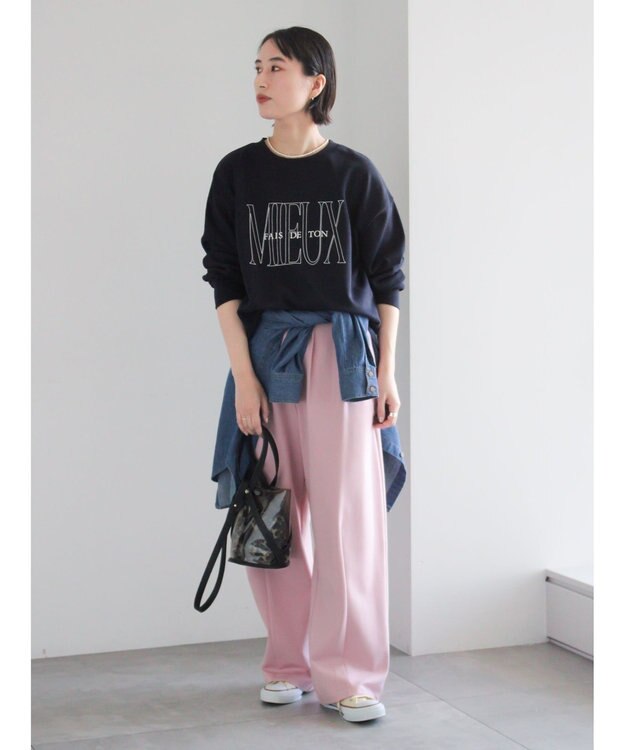 Te chichi ポンチハイウエストカーブパンツ《2026 spring catalog item》 ピンク