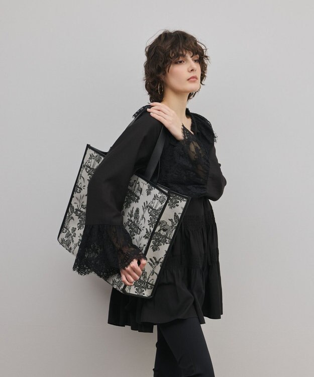 GRACE CONTINENTAL アニマルジャガードトートバッグ キナリ