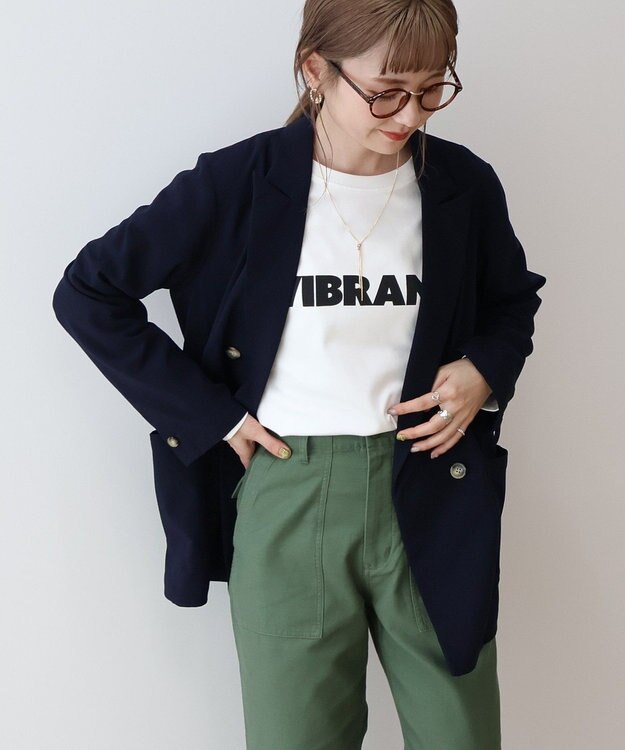 AMERICAN HOLIC イージーケアテーラードジャケット Navy