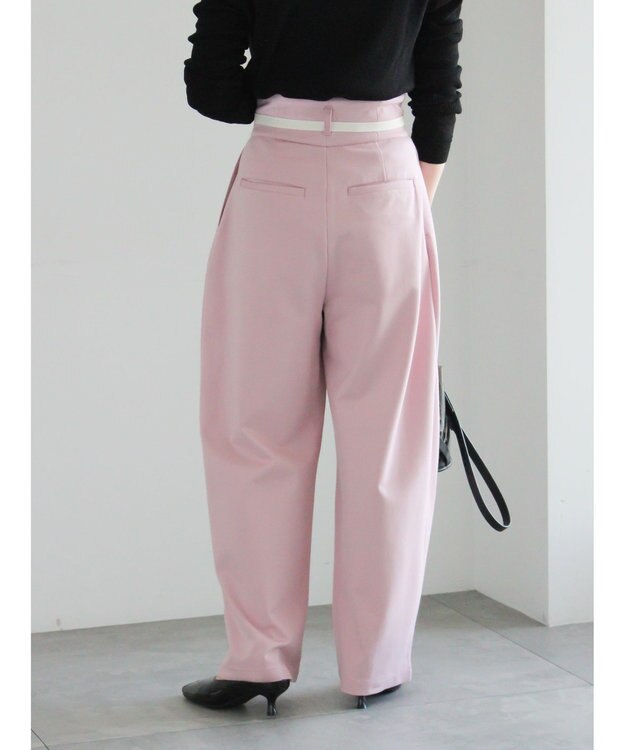 Te chichi ポンチハイウエストカーブパンツ《2026 spring catalog item》 ピンク