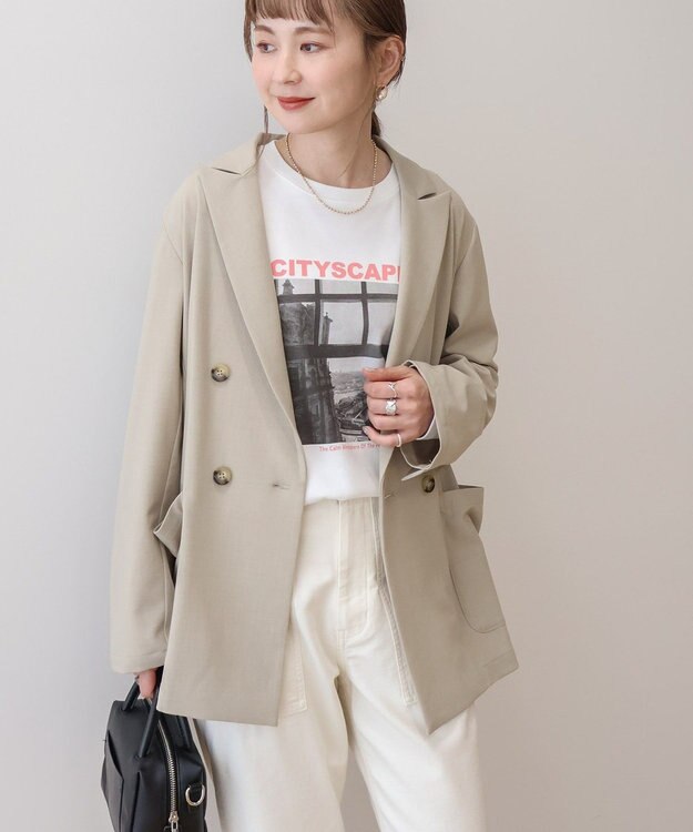 AMERICAN HOLIC イージーケアテーラードジャケット Beige