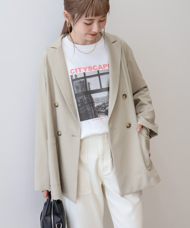 AMERICAN HOLIC イージーケアテーラードジャケット Beige