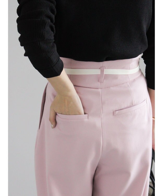 Te chichi ポンチハイウエストカーブパンツ《2026 spring catalog item》 ピンク