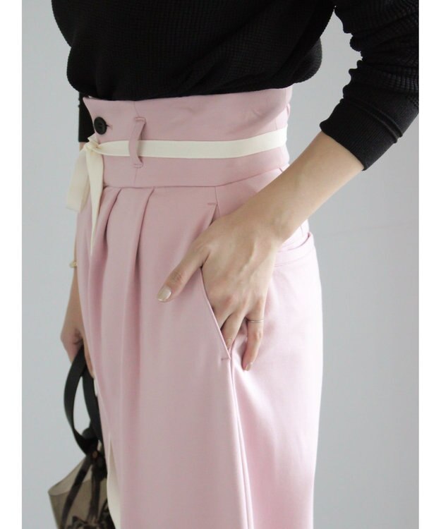Te chichi ポンチハイウエストカーブパンツ《2026 spring catalog item》 ピンク