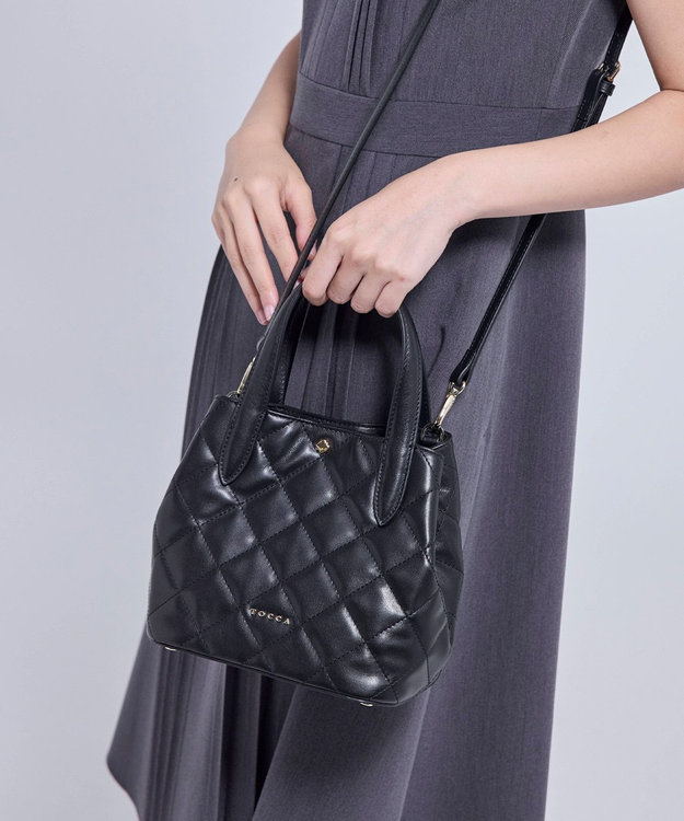 TOCCA SUGAR CUBE 2WAY BAG ショルダーバッグ ブラック系