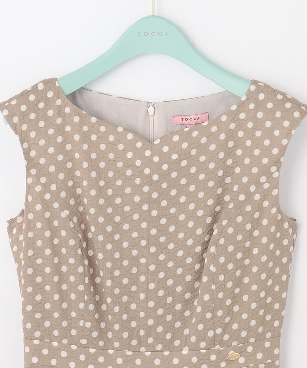 TOCCA 【洗える】MELODY ロング丈ドレス ベージュ系5