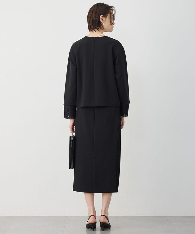 ICB L レースコンビジャージー トップス ブラック