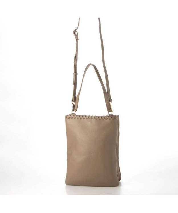 UNBILLION perche 牛革ソフト3層かがり2wayショルダーバッグ オーク