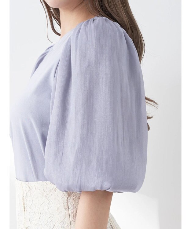 earth music&ecology ラメスリーブプルオーバー Sax