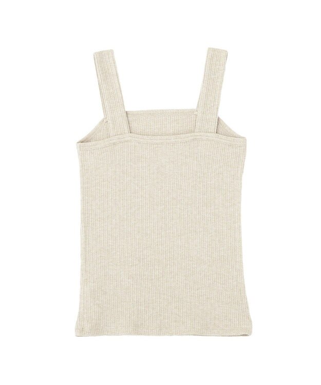 earth music&ecology チェーンリブラメカットタンクトップ Beige