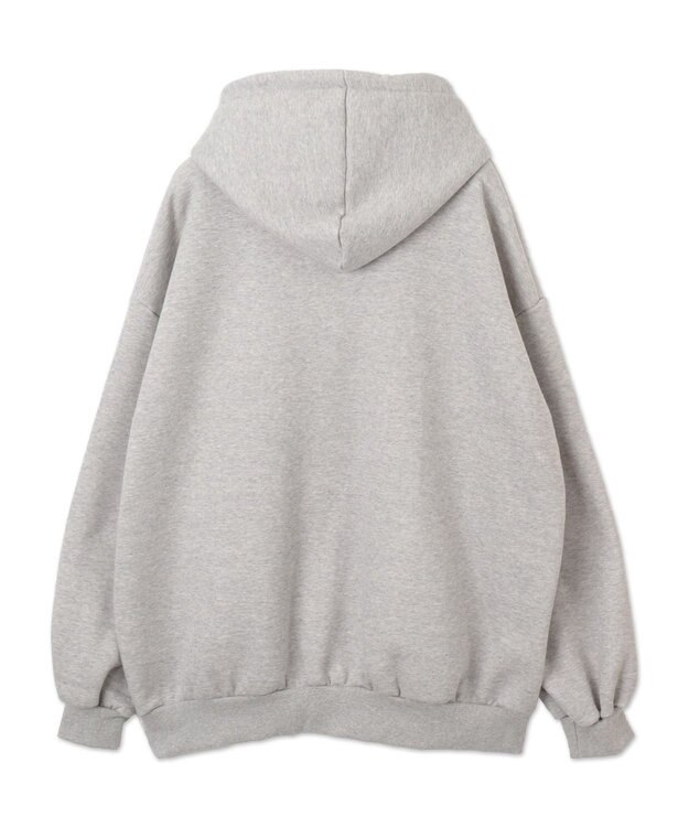 WEGO 【裏起毛】BROOKLYNロゴビッグパーカー グレー