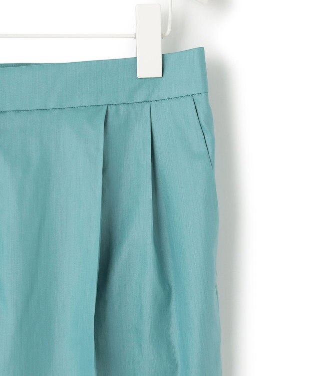 ICB 【接触冷感・洗える】エステルラミーチンツ テーパードパンツ セルリアン系