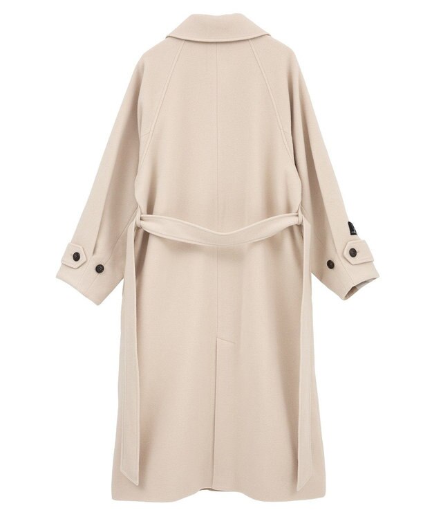 YECCA VECCA ウール混ステンカラーロングコート Light Beige