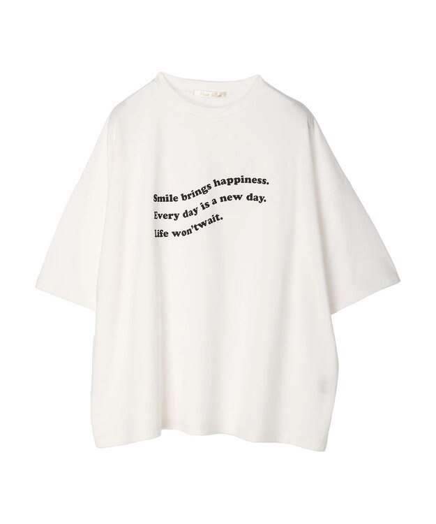 Green Parks ・Ｐｅｔｉｔ　Ｆｌｅｕｒ　ウェーブロゴｐｔＴシャツ Off White