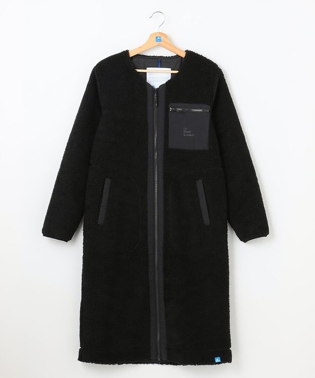 SHARE PARK LADIES 【LADIES】ボアフリースロングカーディガン ブラック