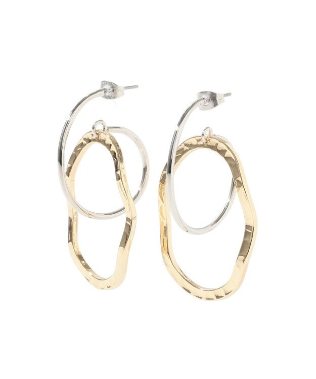 YECCA VECCA オーバルフープピアス Gold