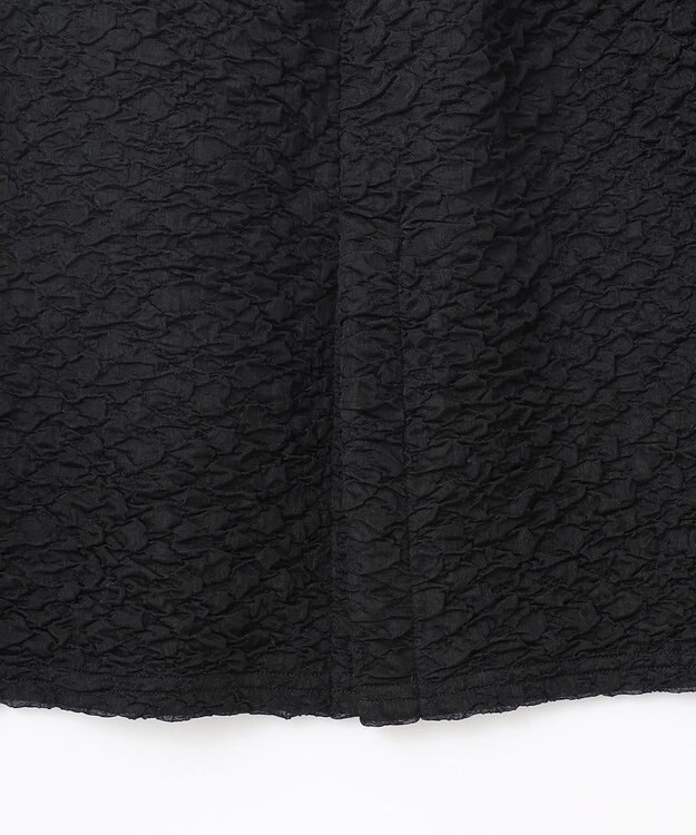 #Newans 【金子綾さんインスタライブご紹介アイテム】（セットアップ可能）ふくれジャガード タイトスカート ブラック