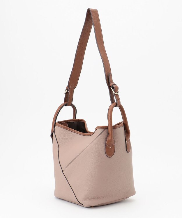 LA BAGAGERIE 【maison vert】 【シュリンク合皮・軽量】変形2WAYバッグ グレー