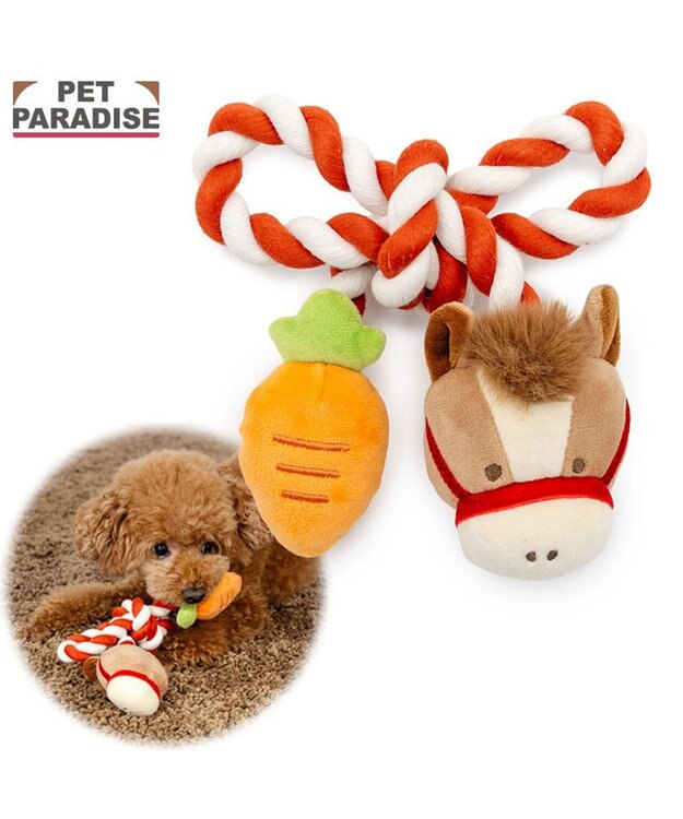 PET PARADISE ペットパラダイス ロープトイ 干支 午 うま ブラウン