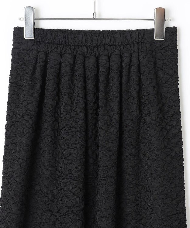 #Newans 【金子綾さんインスタライブご紹介アイテム】（セットアップ可能）ふくれジャガード タイトスカート ブラック